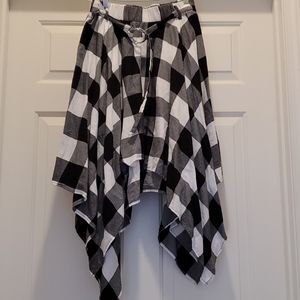 Bar III Handkerchief Plaid Skirt Size Medium